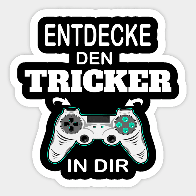 Discover The Trickster In You Game Zocker Gamer Sticker by RRDESIGN